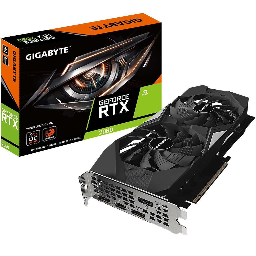 Gigabyte GeForce RTX 2060 WINDFORCE OC 6G  (Rev. 1.0)